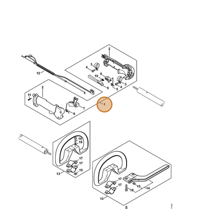 STIHL part 4180-790-1304 — IPL diagram snippet (6x zoom, amber highlight)