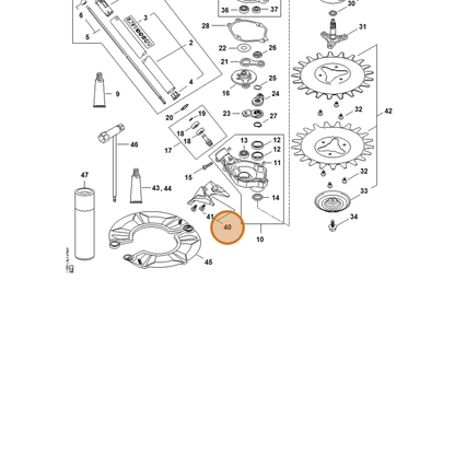 STIHL part 4180-820-1000 — IPL diagram snippet (6x zoom, amber highlight)