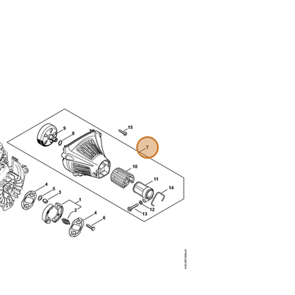 STIHL part 4182-080-1804 — IPL diagram snippet (6x zoom, amber highlight)