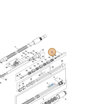 STIHL part 4182-710-3211 — IPL diagram snippet (6x zoom, amber highlight)
