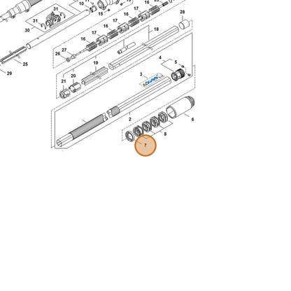 STIHL part 4182-716-1920 — IPL diagram snippet (6x zoom, amber highlight)