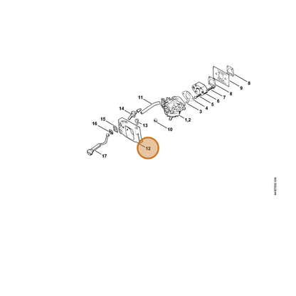 STIHL part 4201-141-1900 — IPL diagram snippet (6x zoom, amber highlight)