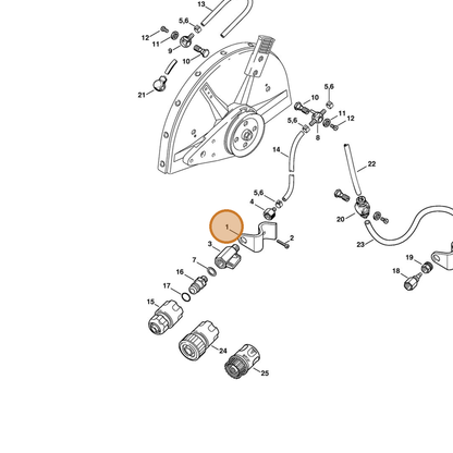 STIHL part 4201-700-6802 — IPL diagram snippet (6x zoom, amber highlight)