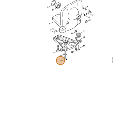 STIHL part 4201-708-8403 — IPL diagram snippet (6x zoom, amber highlight)