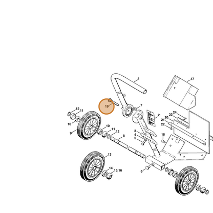 STIHL part 4201-708-8405 — IPL diagram snippet (6x zoom, amber highlight)