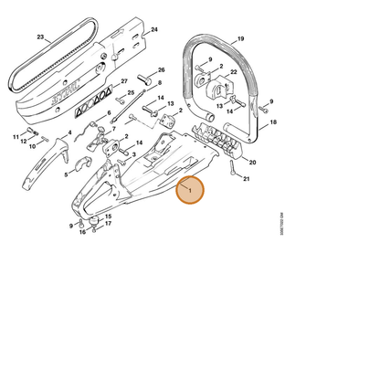 STIHL part 4201-790-5601 — IPL diagram snippet (6x zoom, amber highlight)