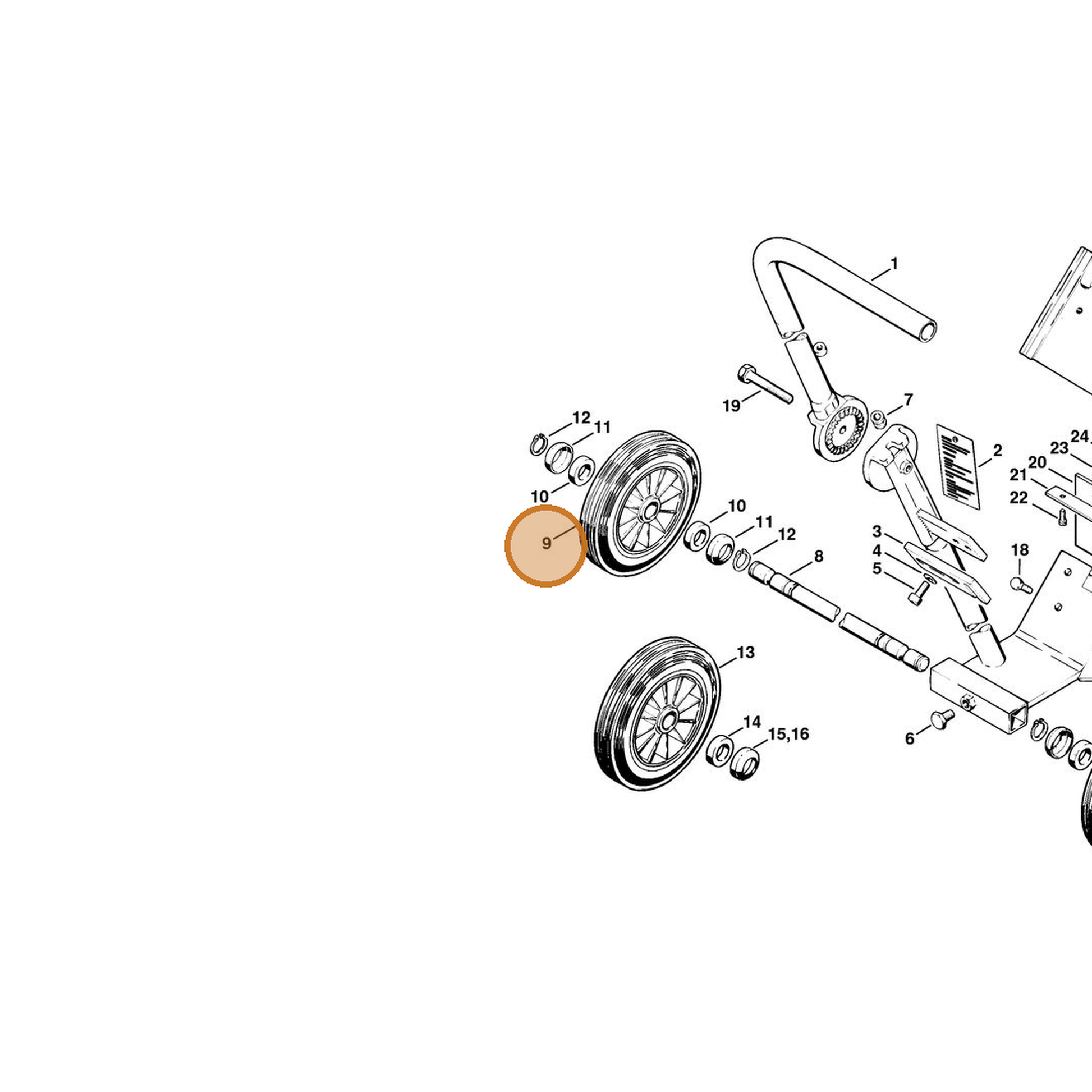 STIHL part 4201-790-5700 — IPL diagram snippet (6x zoom, amber highlight)