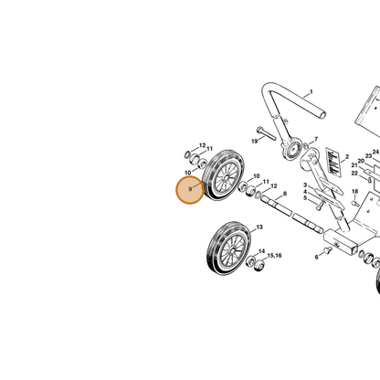 STIHL part 4201-790-5700 — IPL diagram snippet (6x zoom, amber highlight)