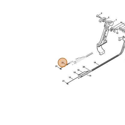 STIHL part 4203-440-1900 — IPL diagram snippet (6x zoom, amber highlight)