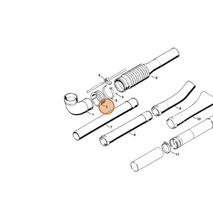 STIHL part 4203-701-6300 — IPL diagram snippet (6x zoom, amber highlight)