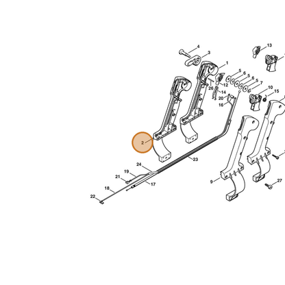 STIHL part 4203-790-1106 — IPL diagram snippet (6x zoom, amber highlight)
