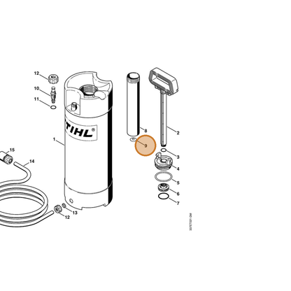 STIHL part 4223-678-2600 — IPL diagram snippet (6x zoom, amber highlight)