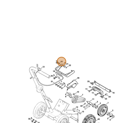 STIHL part 4223-710-9300 — IPL diagram snippet (6x zoom, amber highlight)