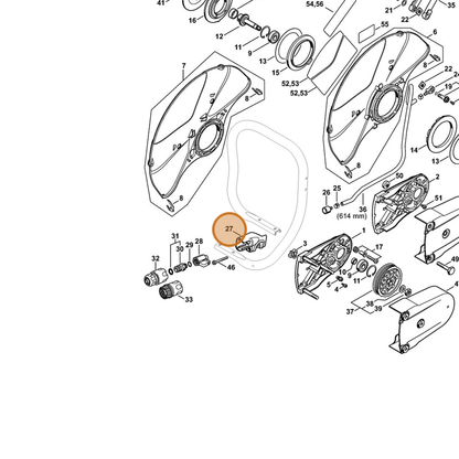 STIHL part 4224-700-6801 — IPL diagram snippet (6x zoom, amber highlight)