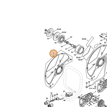 STIHL part 4224-700-8102 — IPL diagram snippet (6x zoom, amber highlight)