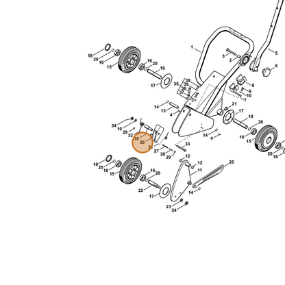 STIHL part 4224-790-2700 — IPL diagram snippet (6x zoom, amber highlight)