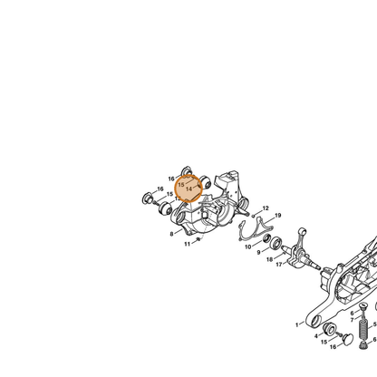 STIHL part 4224-790-9903 — IPL diagram snippet (6x zoom, amber highlight)
