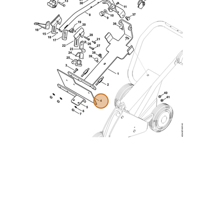 STIHL part 4224-791-4300 — IPL diagram snippet (6x zoom, amber highlight)