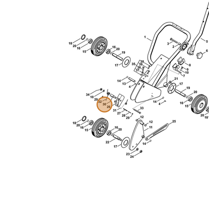 STIHL part 4224-793-7200 — IPL diagram snippet (6x zoom, amber highlight)