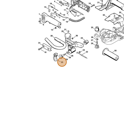 STIHL part 4226-162-5002 — IPL diagram snippet (6x zoom, amber highlight)
