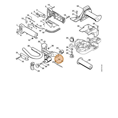 STIHL part 4226-162-5900 — IPL diagram snippet (6x zoom, amber highlight)