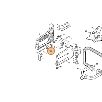 STIHL part 4226-182-0800 — IPL diagram snippet (6x zoom, amber highlight)