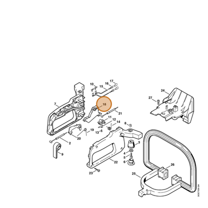 STIHL part 4226-182-1000 — IPL diagram snippet (6x zoom, amber highlight)