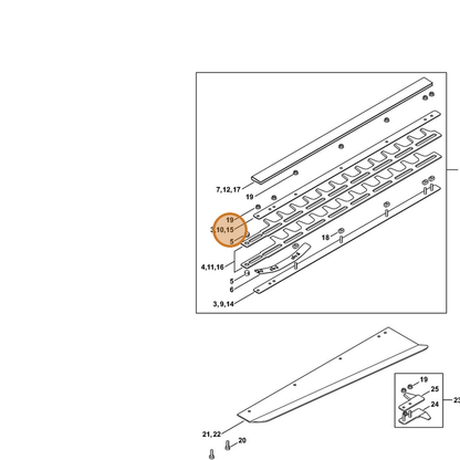 STIHL part 4226-704-3504 — IPL diagram snippet (6x zoom, amber highlight)