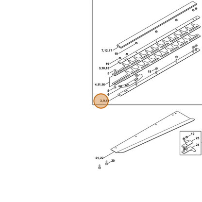 STIHL part 4226-704-3505 — IPL diagram snippet (6x zoom, amber highlight)