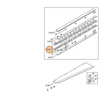 STIHL part 4226-710-6054 — IPL diagram snippet (6x zoom, amber highlight)