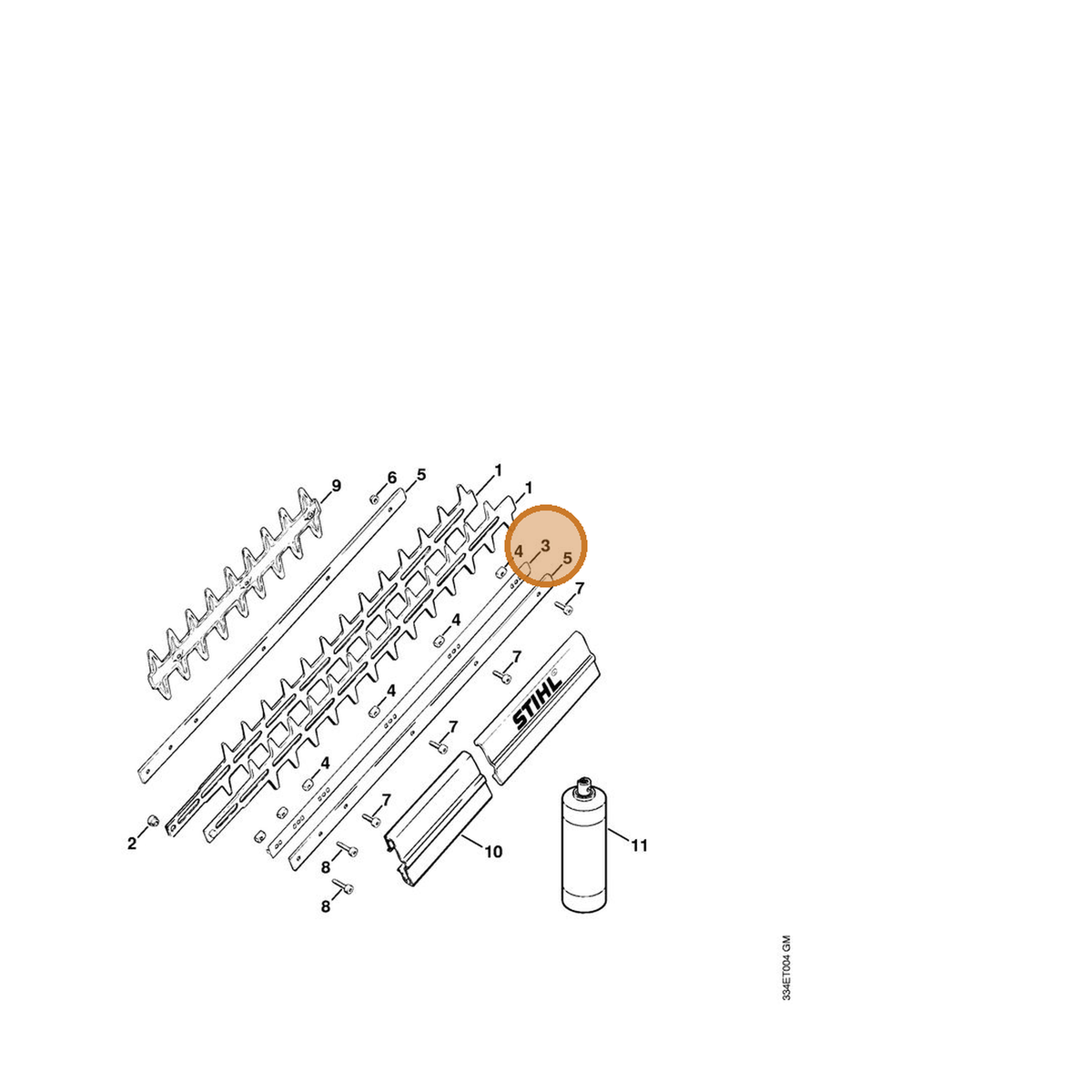 STIHL part 4226-713-1700 — IPL diagram snippet (6x zoom, amber highlight)