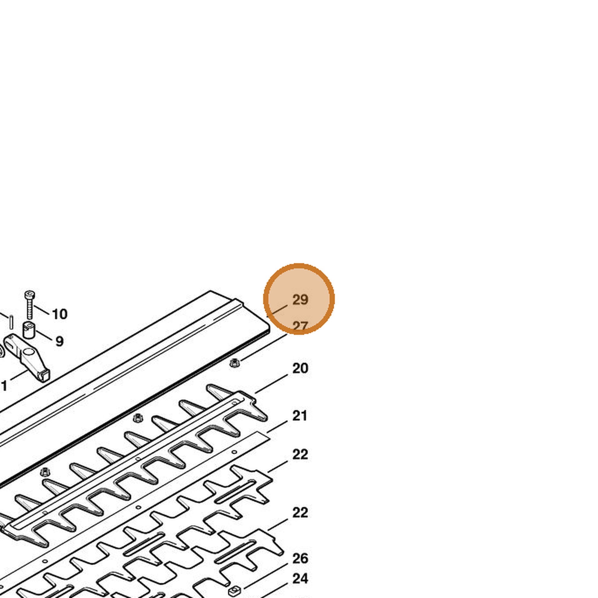 STIHL part 4226-790-9103 — IPL diagram snippet (6x zoom, amber highlight)
