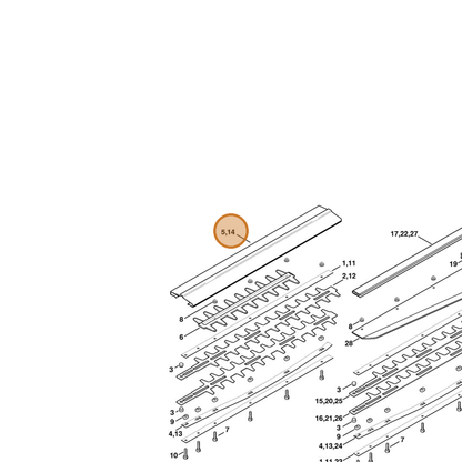 STIHL part 4226-790-9104 — IPL diagram snippet (6x zoom, amber highlight)