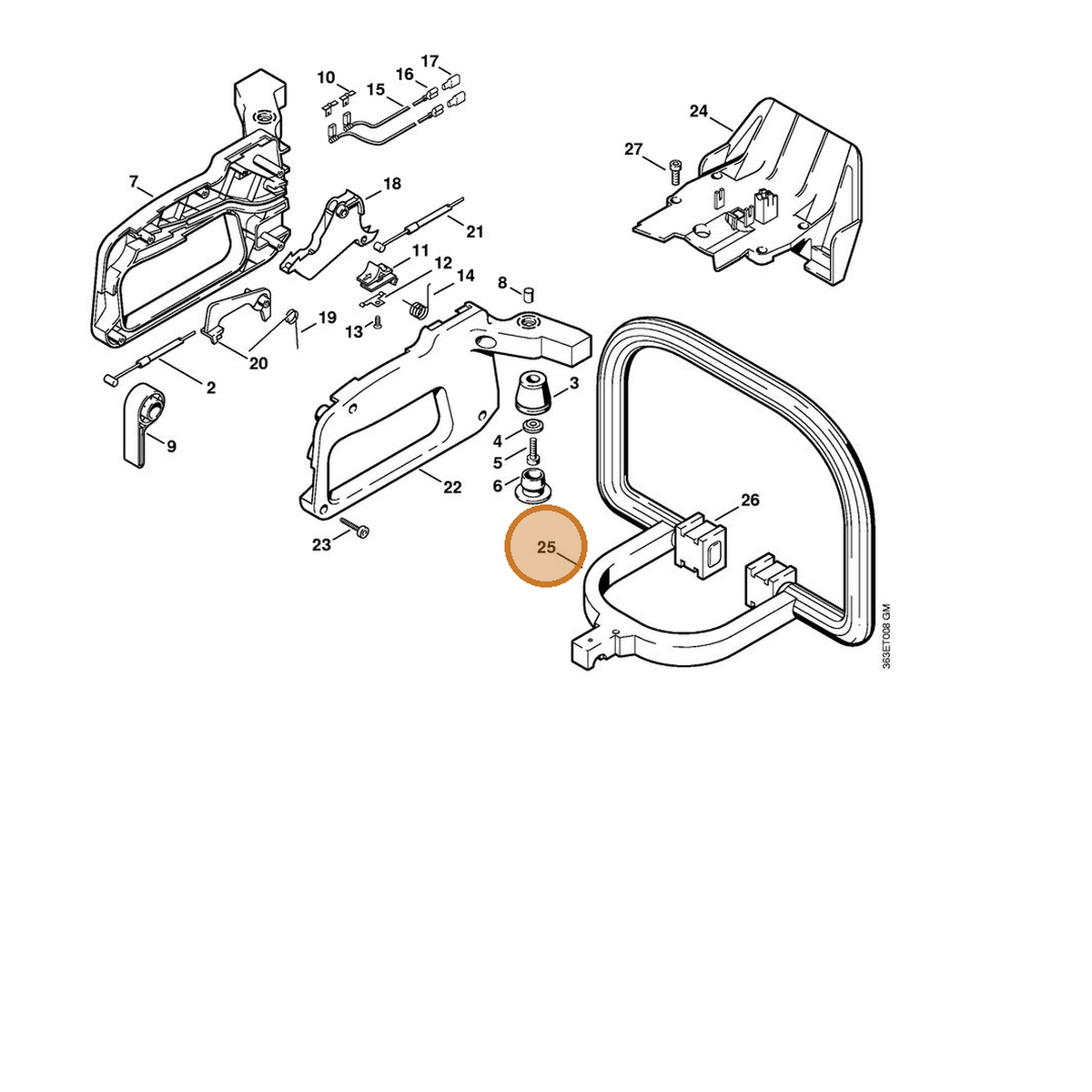 STIHL part 4226-791-1700 — IPL diagram snippet (6x zoom, amber highlight)