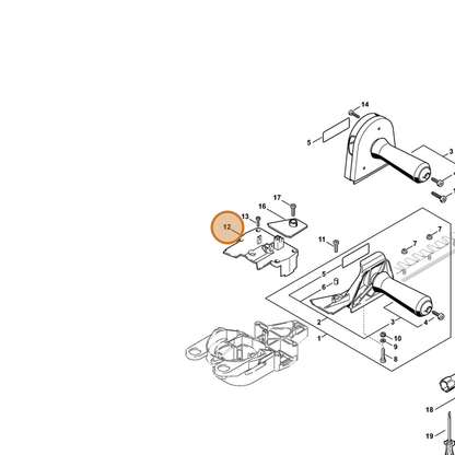 STIHL part 4226-792-2701 — IPL diagram snippet (6x zoom, amber highlight)