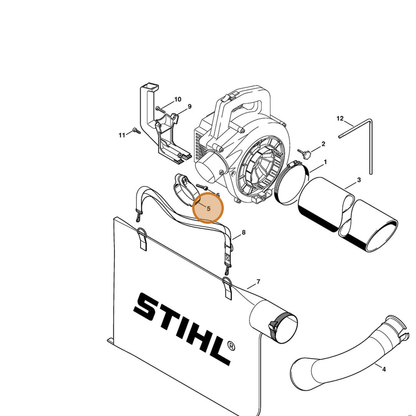 STIHL part 4227-700-7102 — IPL diagram snippet (6x zoom, amber highlight)