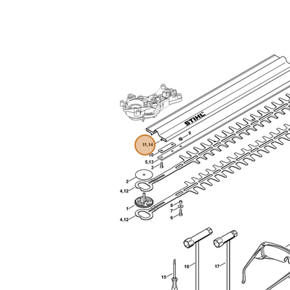 STIHL part 4228-790-9200 — IPL diagram snippet (6x zoom, amber highlight)