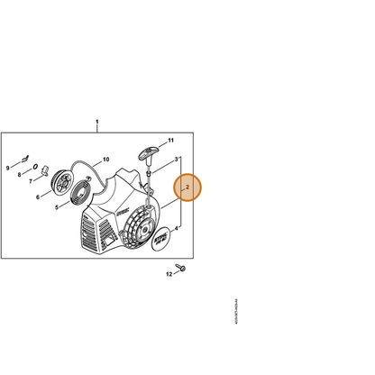 STIHL part 4229-080-1804 — IPL diagram snippet (6x zoom, amber highlight)