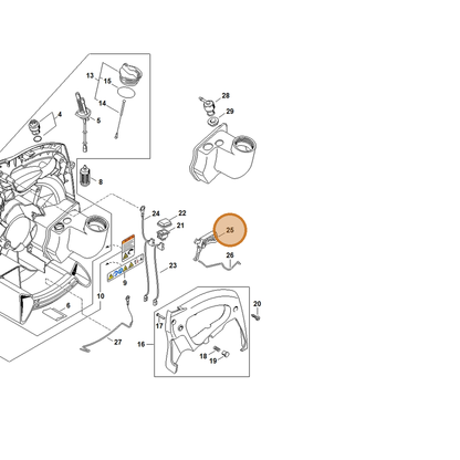 STIHL part 4229-182-1003 — IPL diagram snippet (6x zoom, amber highlight)