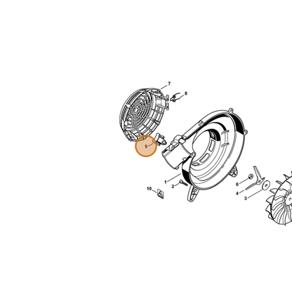 STIHL part 4229-716-6700 — IPL diagram snippet (6x zoom, amber highlight)