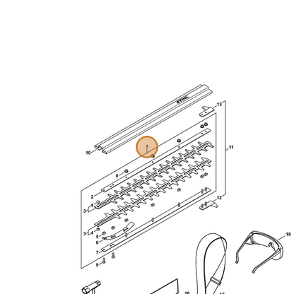 STIHL part 4230-710-5900 — IPL diagram snippet (6x zoom, amber highlight)