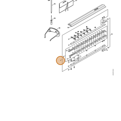 STIHL part 4230-710-5903 — IPL diagram snippet (6x zoom, amber highlight)