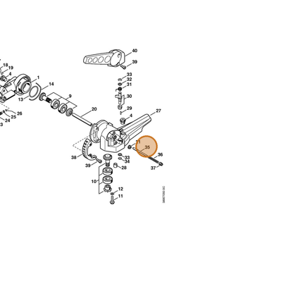 STIHL part 4230-711-9200 — IPL diagram snippet (6x zoom, amber highlight)