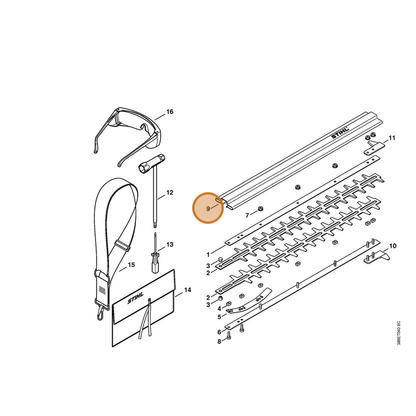 STIHL part 4230-790-9200 — IPL diagram snippet (6x zoom, amber highlight)