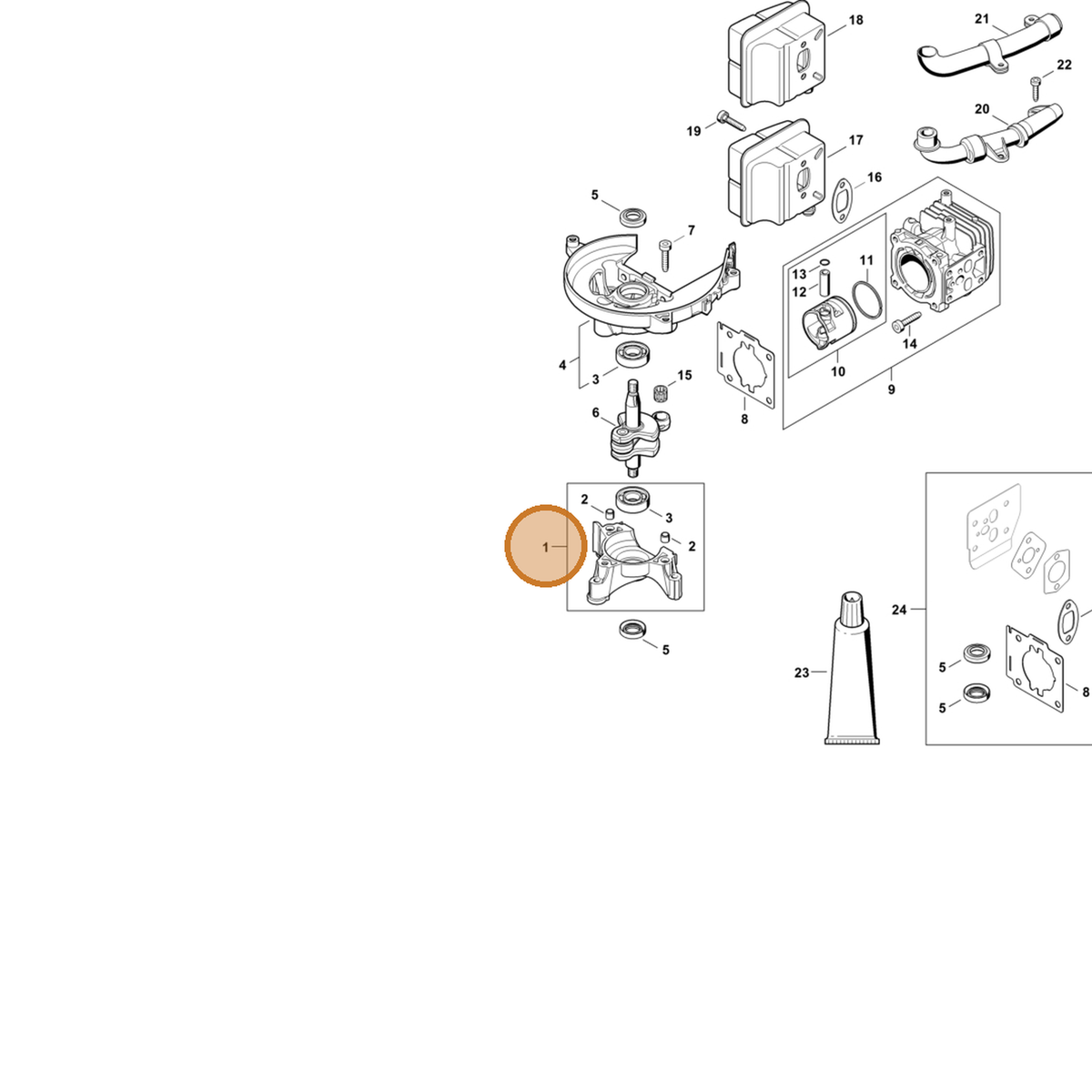 STIHL part 4237-020-2902 — IPL diagram snippet (6x zoom, amber highlight)