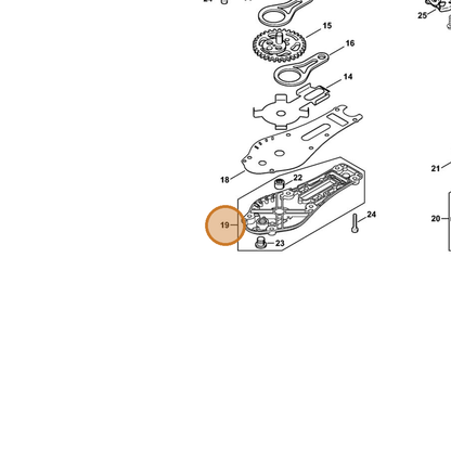 STIHL part 4237-640-5806 — IPL diagram snippet (6x zoom, amber highlight)