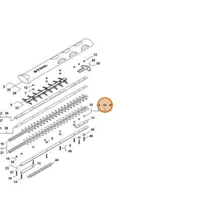 STIHL part 4237-641-4900 — IPL diagram snippet (6x zoom, amber highlight)