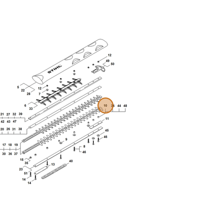 STIHL part 4237-641-4903 — IPL diagram snippet (6x zoom, amber highlight)