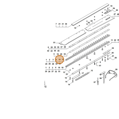 STIHL part 4237-710-5905 — IPL diagram snippet (6x zoom, amber highlight)