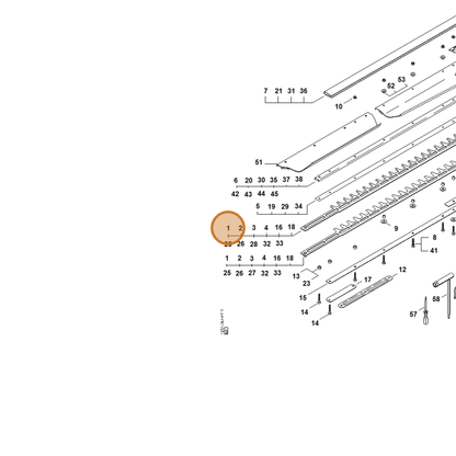 STIHL part 4237-710-5907 — IPL diagram snippet (6x zoom, amber highlight)